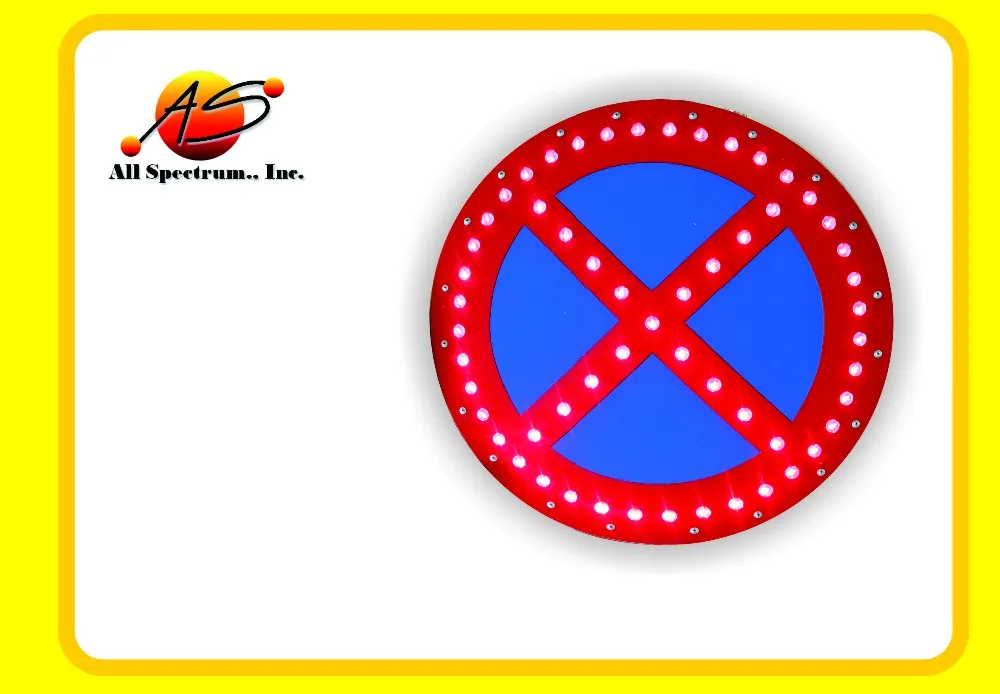 
Solar LED No Parking Sign 