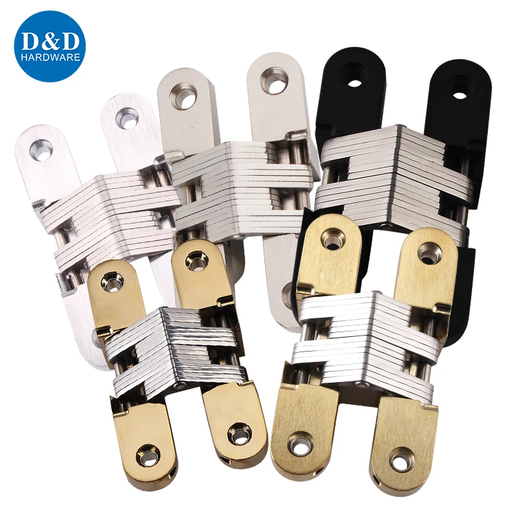 130 Degree 304 Stainless Steel Stamping Concealed Hinge 50KG Bearing Hidden Door Hinges