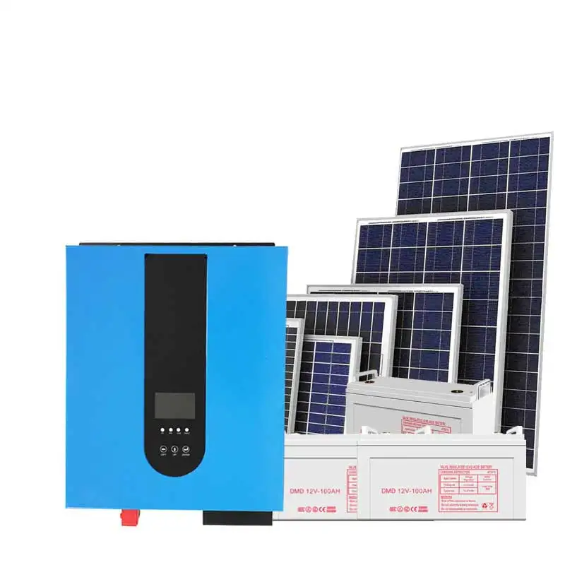 China household hybrid 220v type 5kw home use renewable energy storage portable power station off grid solar power system