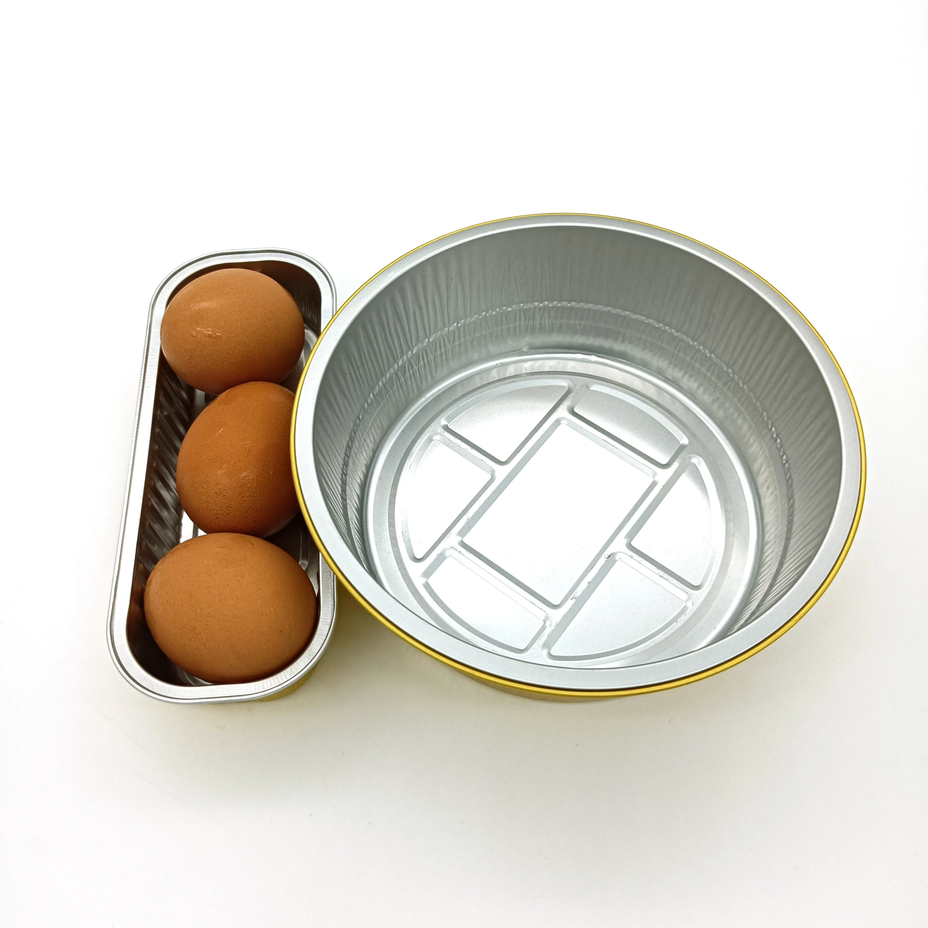 Фабричная неглубокая Золотая маленькая прямоугольная Одноразовая чашка для торта, противень для выпечки тортов из индейки и алюминиевой фольги для кексов