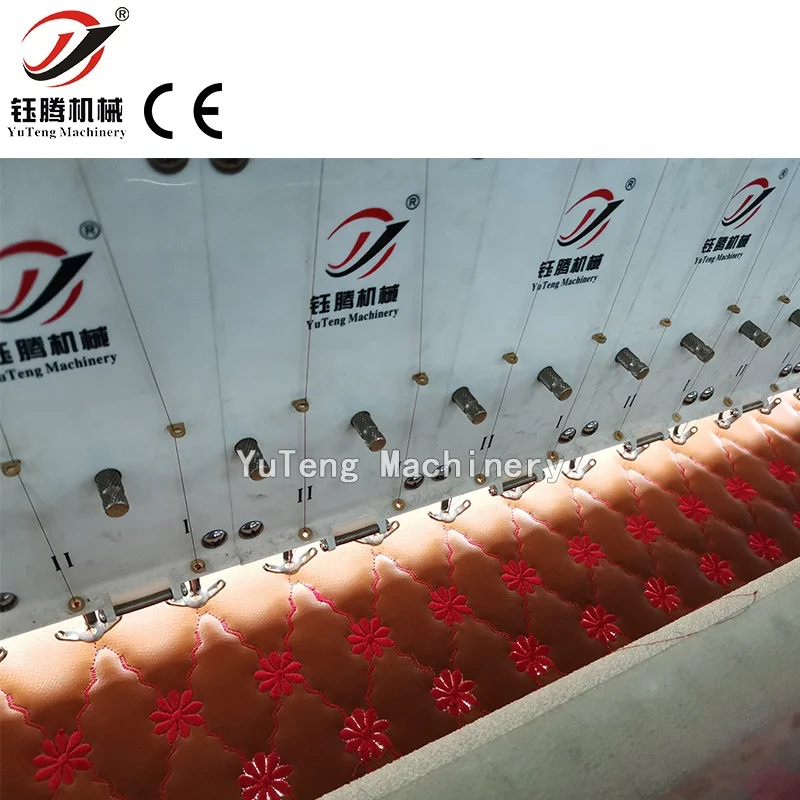 High speed multi head quilting embroidery machine