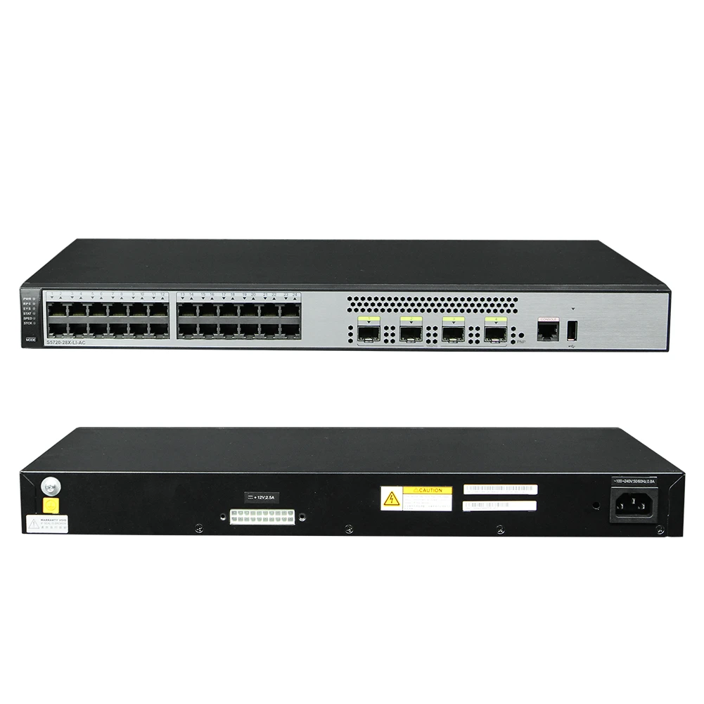 Good Quality Hw S5720-28x-li-ac 24-port Gigabit Electric 4-port + 10 Gigabit Network Switch