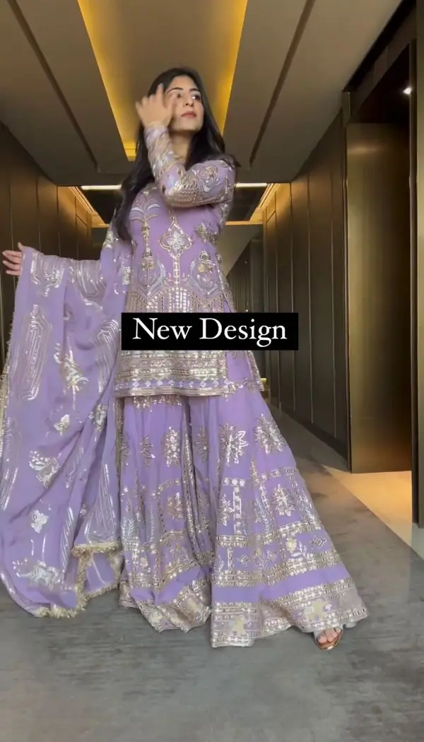 Latest Punjabi Suits Sharara with Custom Size for Women Designer Girls Pakistani Clothes Low Price 2023