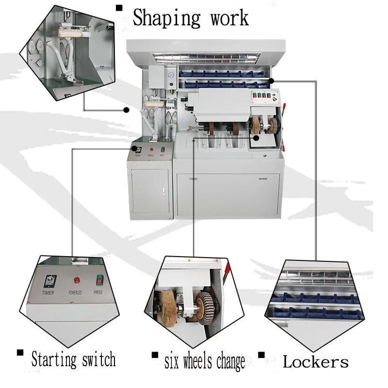 Hot sale Polishing and Roughing  shoe Repair Machine shoe finish machine