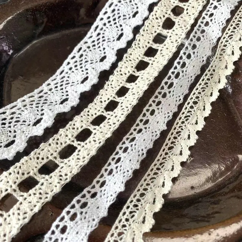 New design custom made crochet ribbon dyeable 100% cotton lace