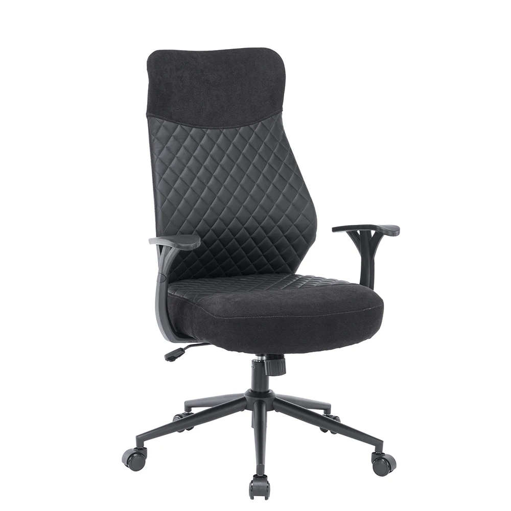 SY-204 manufacturer supply   linen fibers  office chair  black  executive chair  with 360 degree motion function desk chair