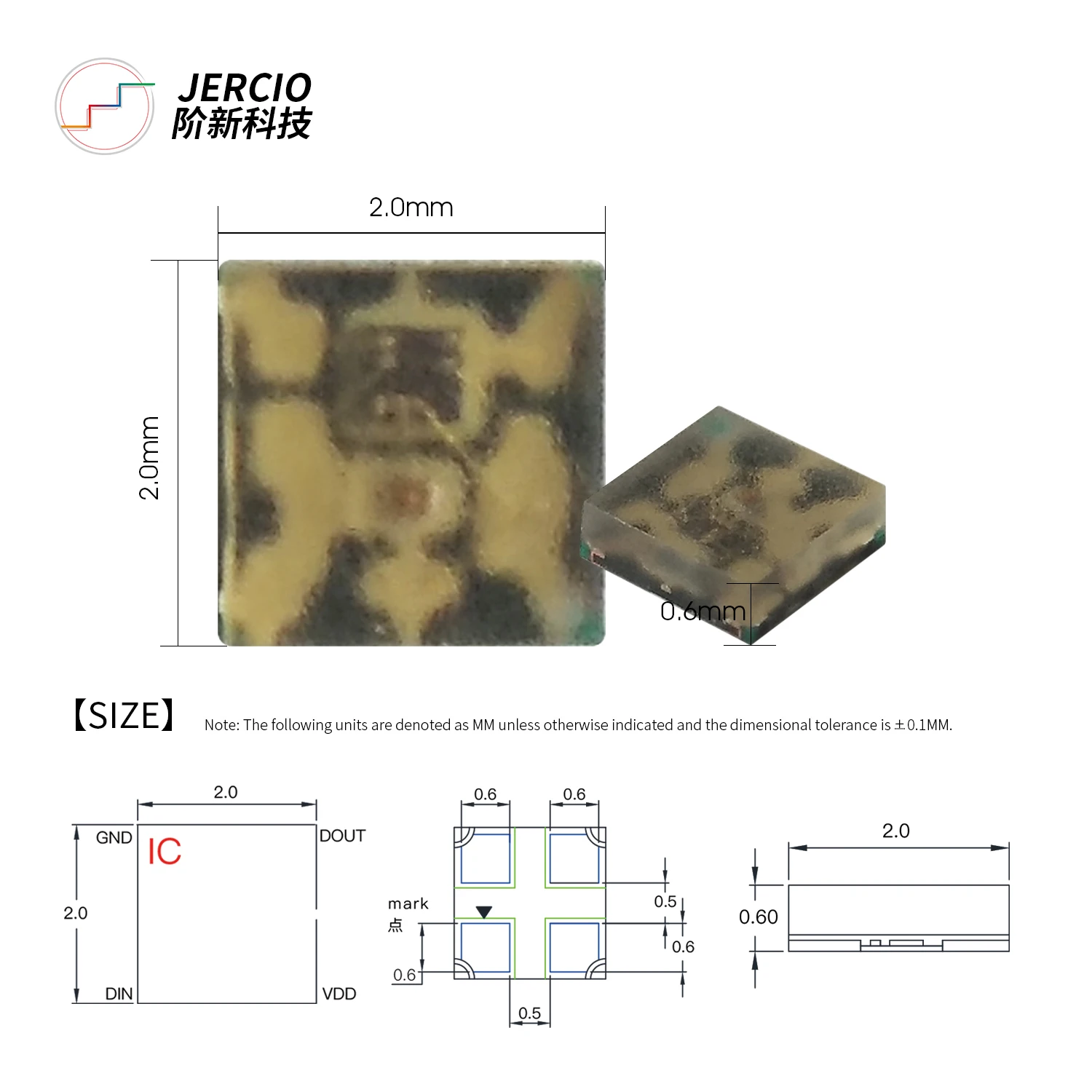 XT1511-D20 SK6805 WS2812B WS2811 EC2020 rgb led lights chip