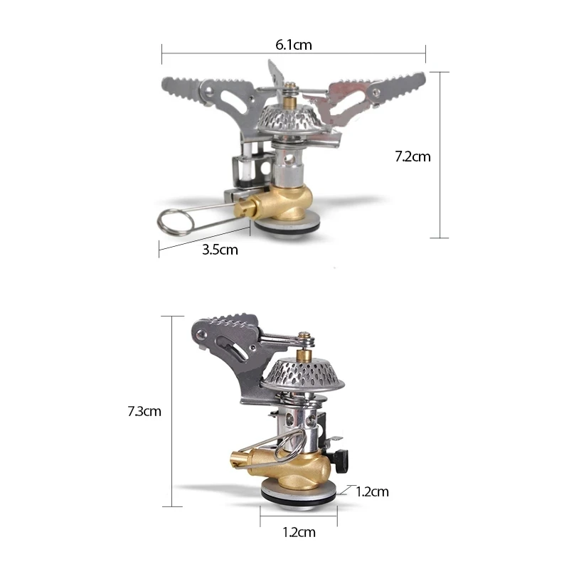 Portable Folding Outdoor Stove Cookware Gas Burner Mini Small Butane Camping Stove for Hiking Picnic BBQ Gas Stove