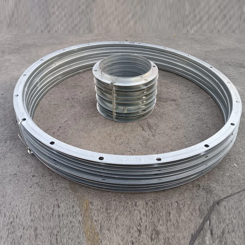 Manufacturers direct sales galvanized round flanged air pipe fittings connector For  in industry