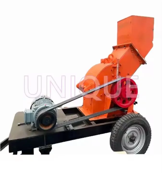 Small Scale Portable Diesel Engine Hammer Crusher, Granite Coal Clay Brick Slag Crushing Machine, Hammer Crusher for Sand Making