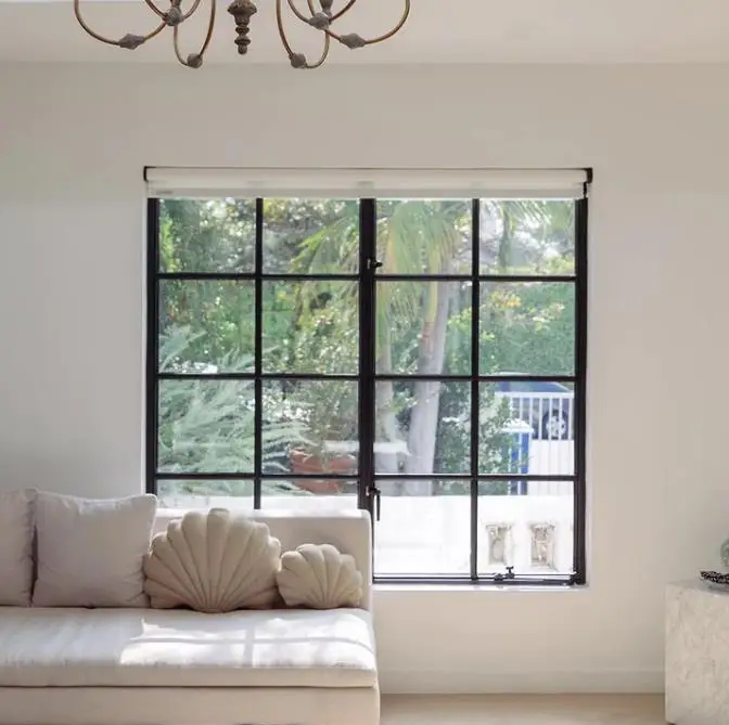 Double Glazed Aluminum Casement windows with drawing Casement Window with Grill Design and Mosquito Net