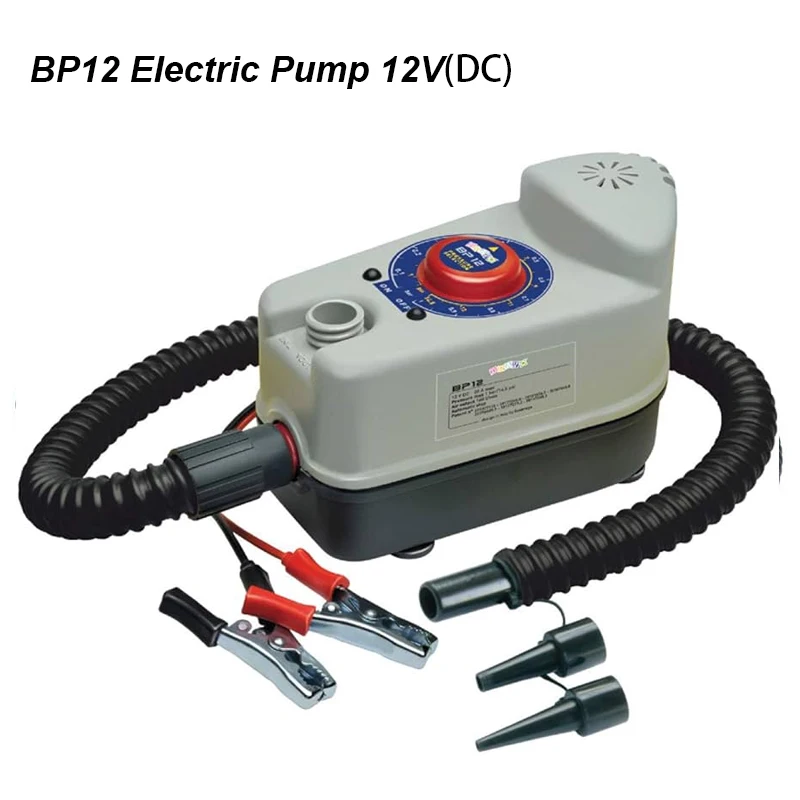 Electric Pump SUP Inflatable Inflate Deflate Bravo BTP 12 Manometer Max Pressure 0.95 bar 13.8PSI Inflatable SUP Electric Pump
