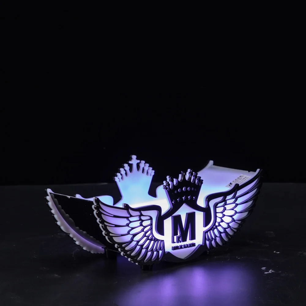 LED display bottle glorifier One Bottle Bird Wings Presenter