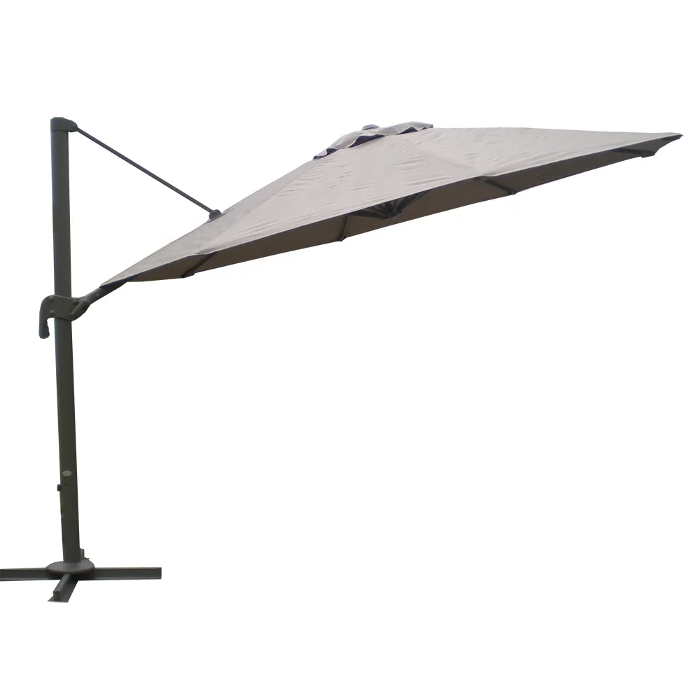 Dia 3.5M round shape with stand pool beach sun hanging parasol cantilever umbrella outdoor patio umbrella