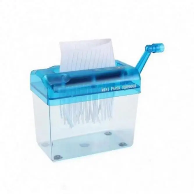 Hot Sale MINI 120mm A6 Manual Plastic paper shredder Machine For Office