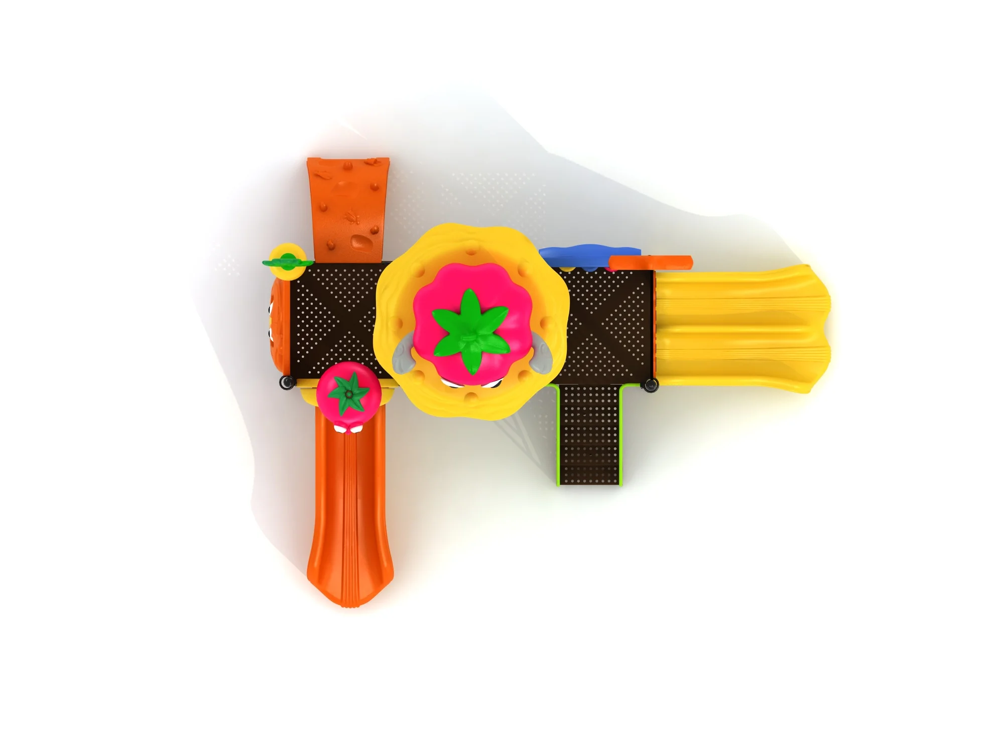 Factory Price Strawberry Theme Amusement Park Outdoor Playground For Child