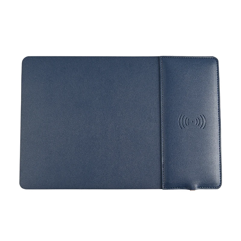 OEM Custom Logo Waterproof Mouse Pad Wireless Charger Quality PU Leather Home Office Desk Top Mats