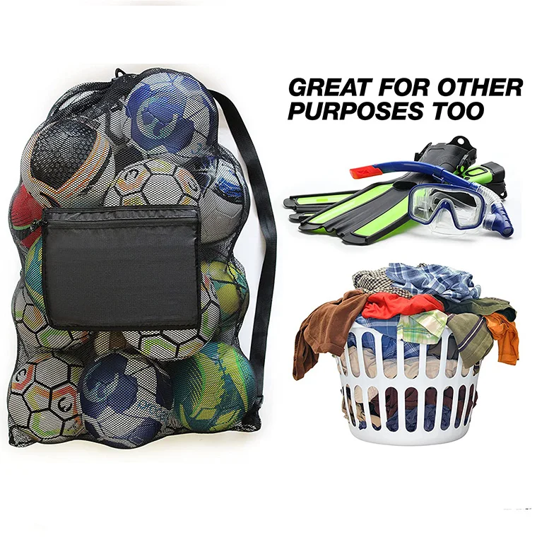 
Extra Large Heavy Beach Cloth, Swimming Gears Water Sports Soccer Ball Duty Mesh Equipment Bag 