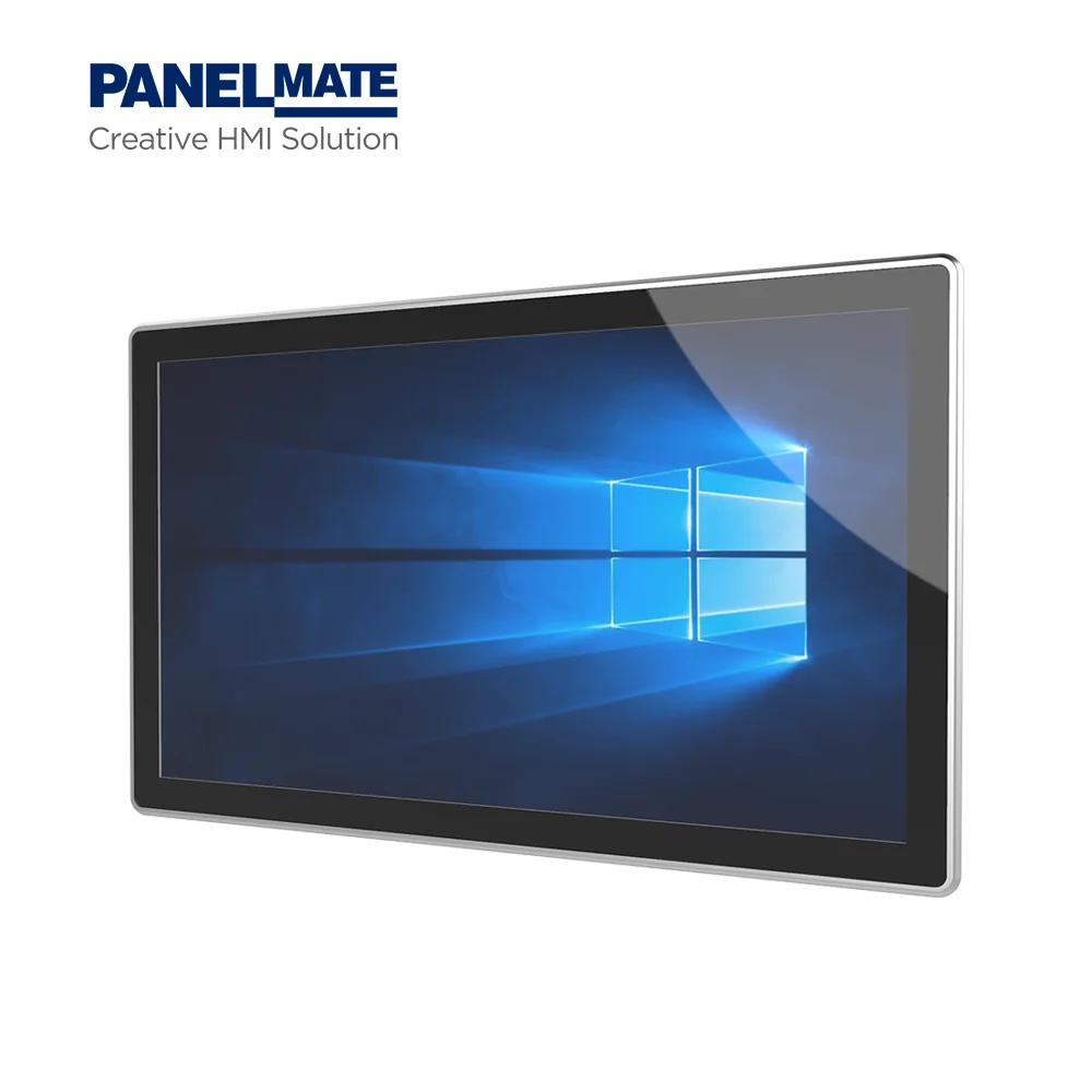 Custom Full HD Waterproof USB Capacitive Touch Industrial Lcd Monitor IP65 Control Panel Industrial Display Embedded PC