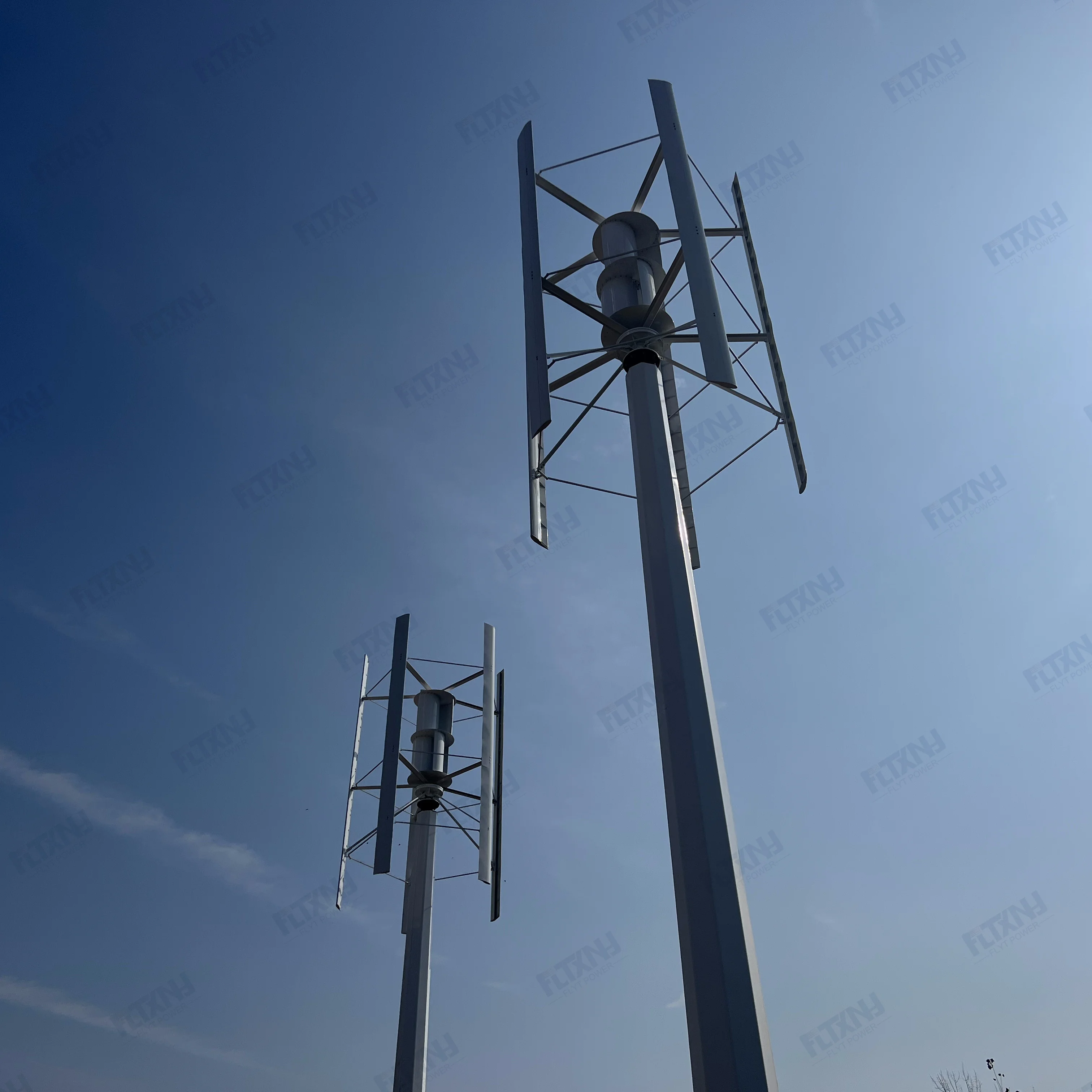 FLYT Power Vertical axis wind turbine  1kw 5kw 10kw 96V 120v 220v 380v magnetic levitation complete system for home