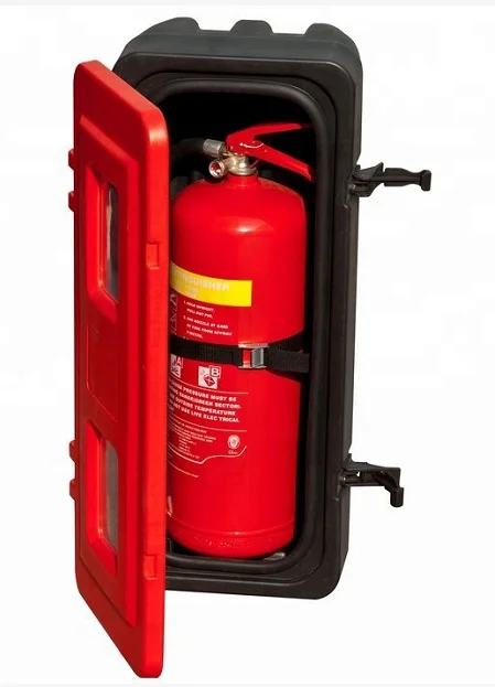 1kg to 12kg Fire Extinguisher Cabinet Plastic fire extinguisher box  PVC Glassball material  fire fighting cabinet