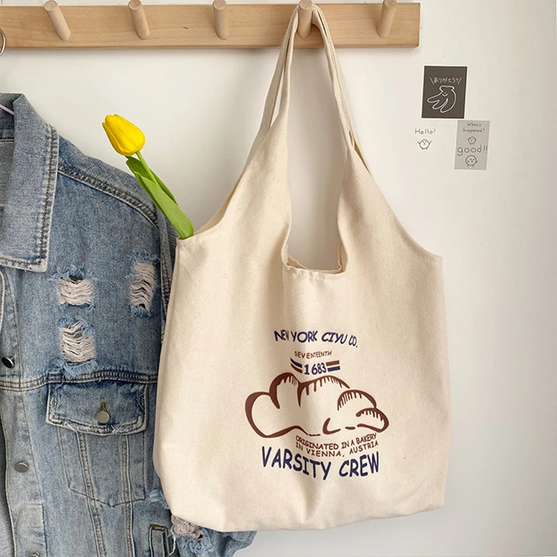 Custom Canvas Bag Duffle Custom Blank Canvas Tote Bag Waxed Shoulder Shopping Make Up Blank Customized tote bag manufacturer