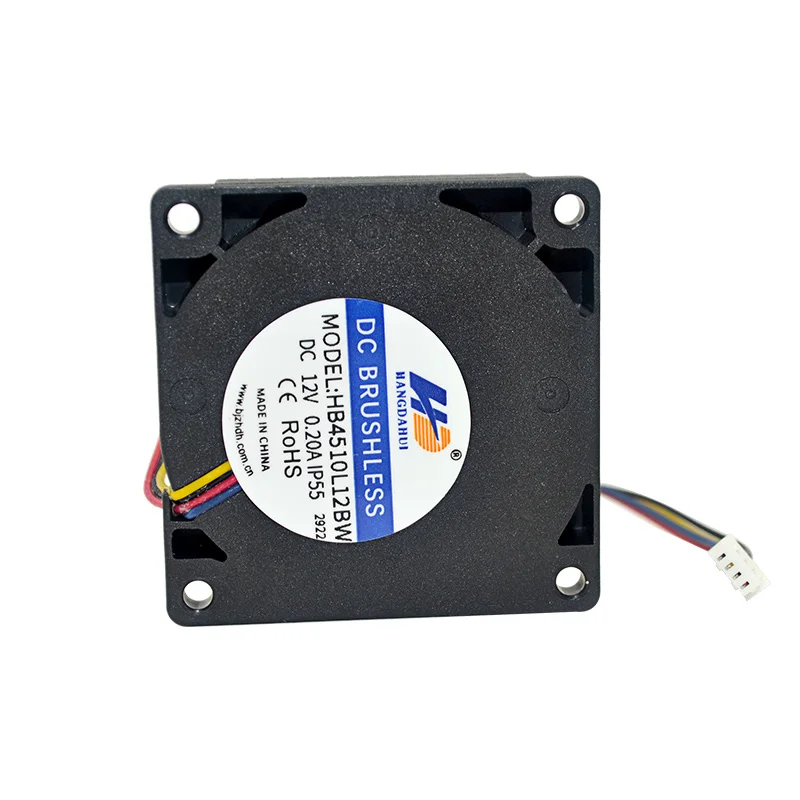 Hangdahui blower Small 45mm 45x45x10mm 4510 ball bearing dc brushless blower fan 12v high rpm small blower fan small