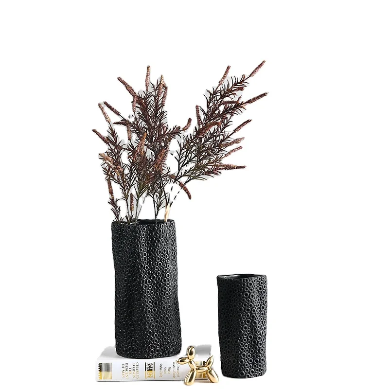 
Northern Europe Light Luxury Simplicity Bedroom Living Room Table Indoor Resin Honeycomb Decoration Vase 