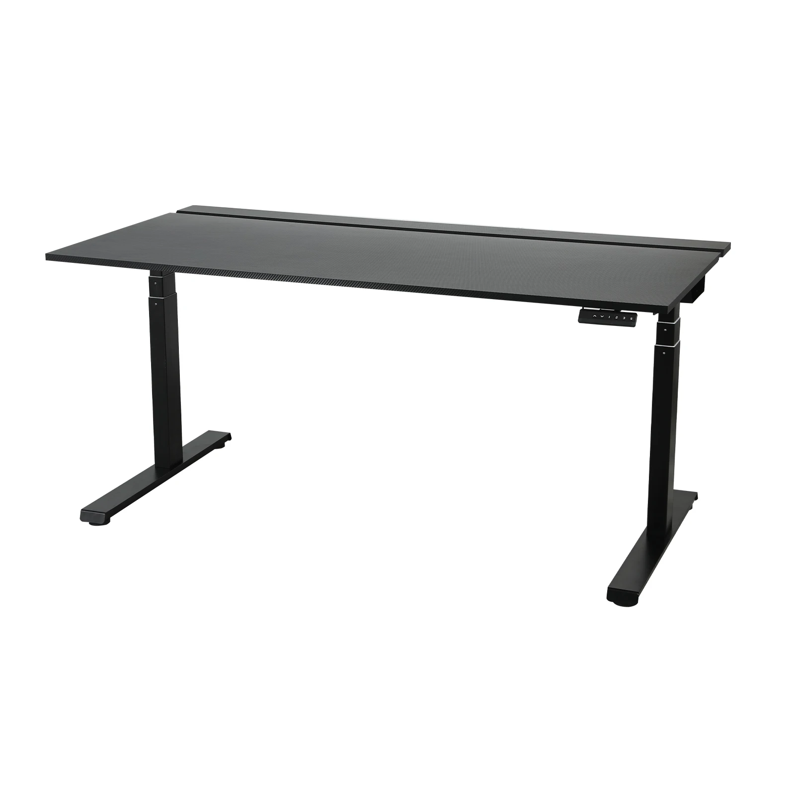 Dual motors Sit-to-Stand Metal Desk height adjustable standing computer gaming desk with Full-length cable management tray