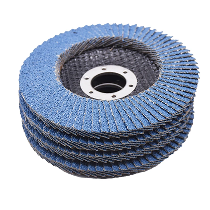 Abrasive Tools 125x22mm Zirconia Flap Disc 80 Grit 5inch Coated Grinding Wheel For Polishing Metal