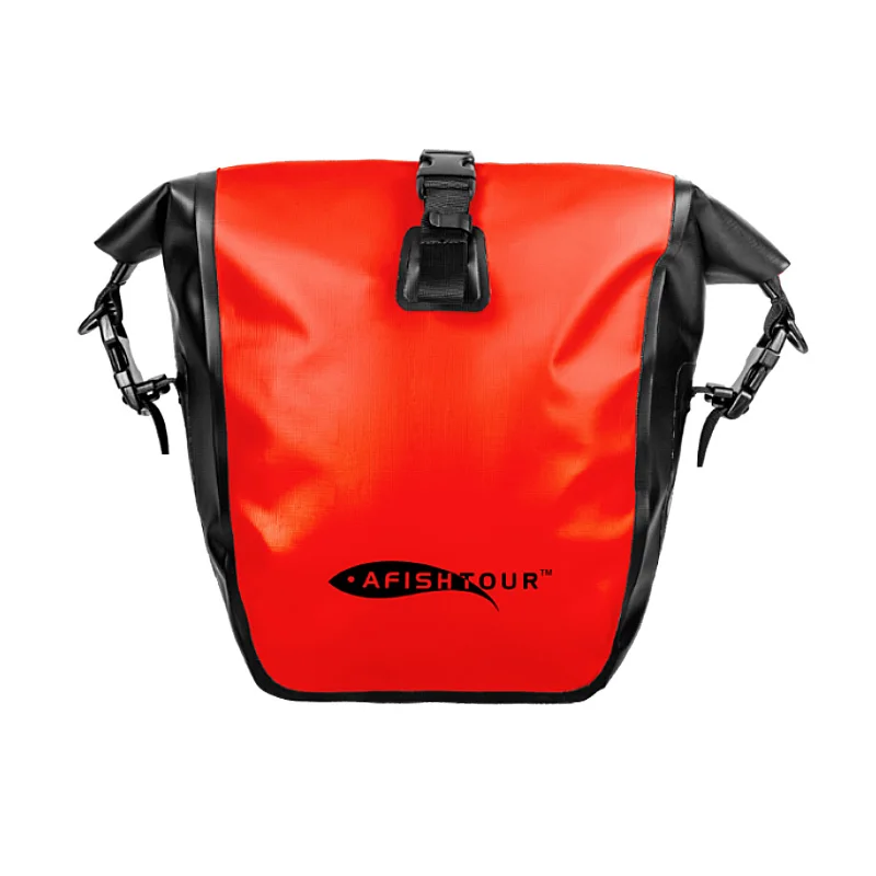 Custom 15L 25L Cycling 500D Pvc Waterproof Road Bicycle Transport Tail Trunk Seat Bag Mountain Rear Rack Bike Side Pannier Bag