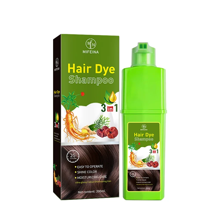 Factory minimum order quantity is low Hair styling products cosmetics herbal hair dye shampoo