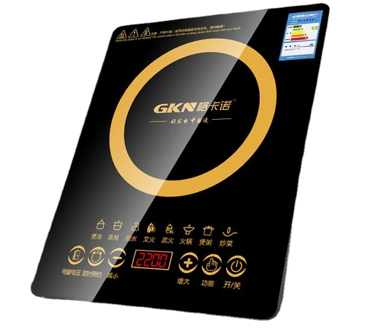 
Household black crystal scraping glass touch buttons electric hotpot induction cooker 