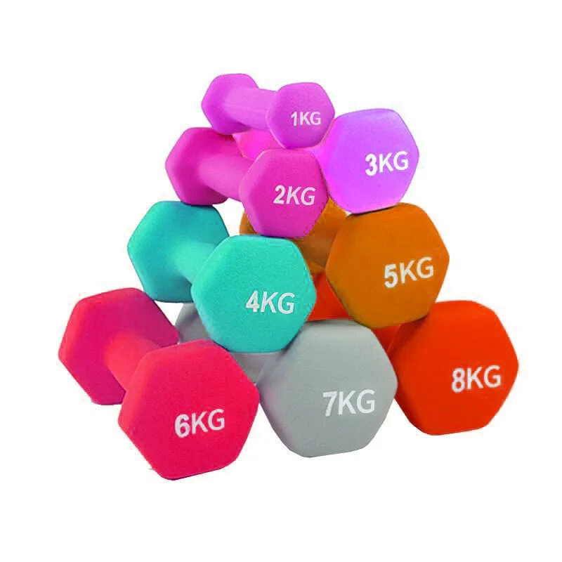 
Dumbbell Set Vinyl Cast Iron Dumbbell Neoprene Portable Gym Solid Dipping Pvc Colorful 1 Kg Unisex 