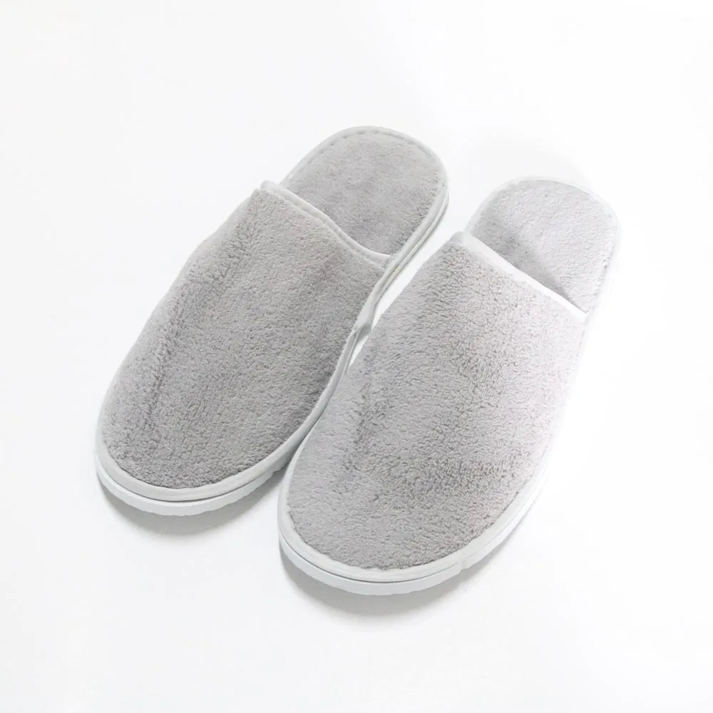 
high quality cheap washable grey color indoor men slipper 