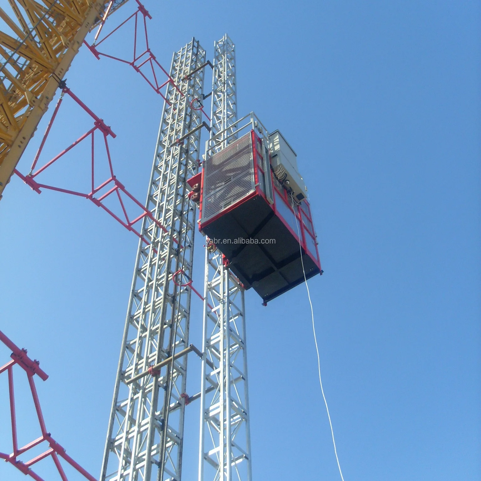 SC series building construction elevator with single or double cage builders and cargo lift China  manufacturer