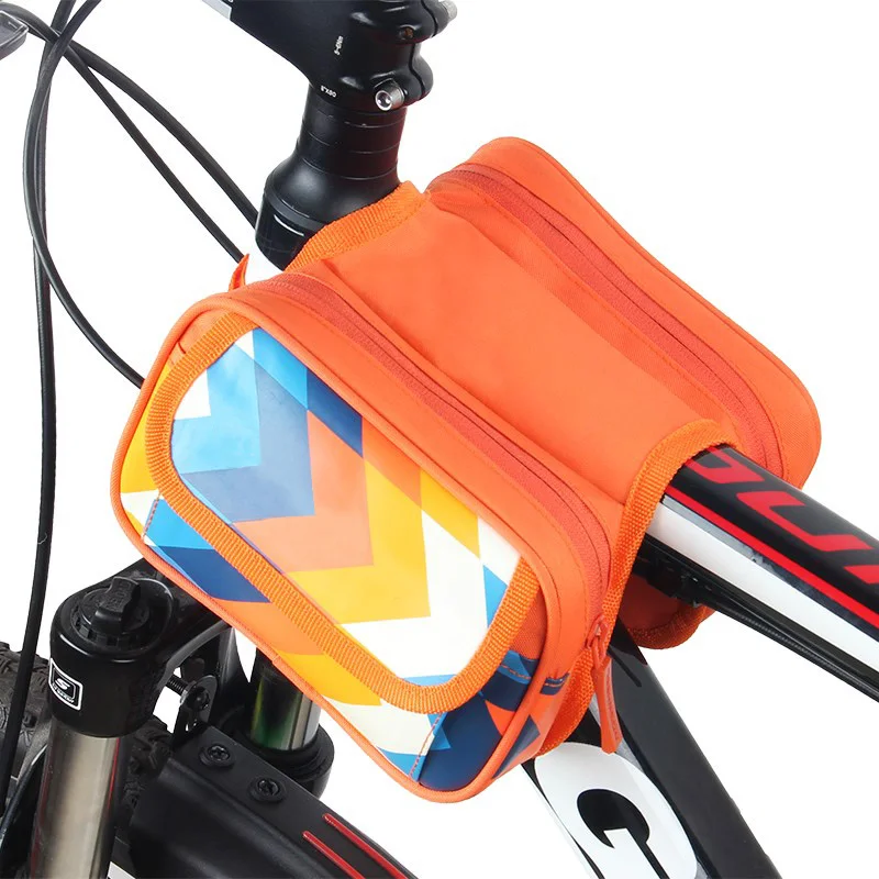 Fashion Leisure Bicycle Cycling Front Bracket Custom Logo Bike Frame Bag