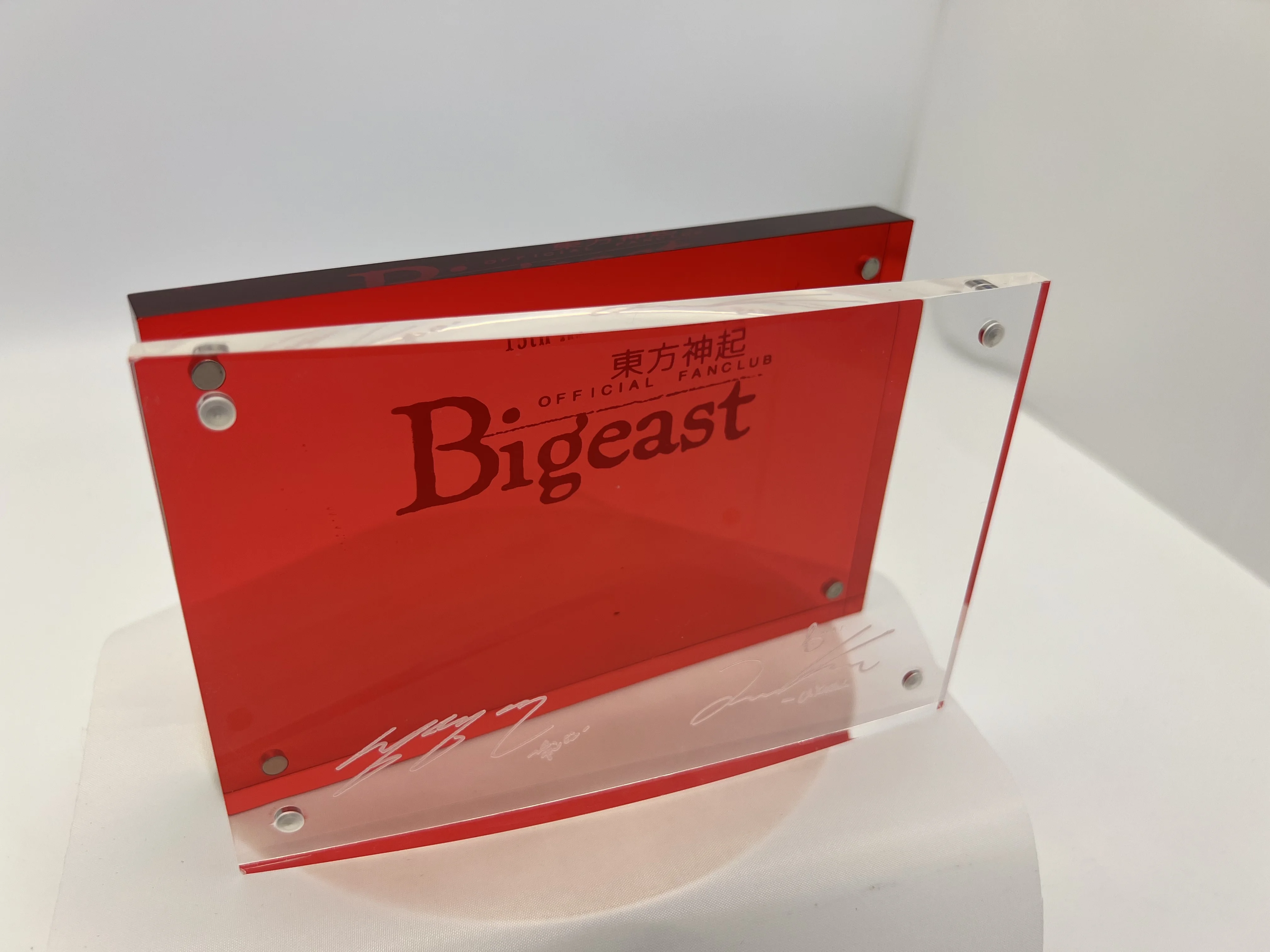 Photo Picture Frames with Magnets Clear Square Acrylic Factory Outlet 3 4 5 Silk Logo Plastic Printing