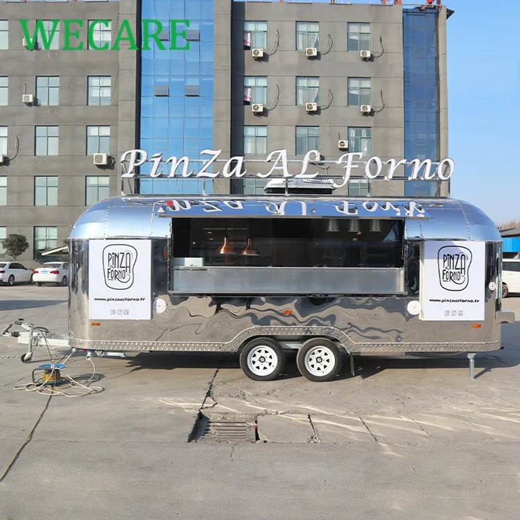 Wecare Европейская Мобильная ретро-тележка для фаст-закусок на