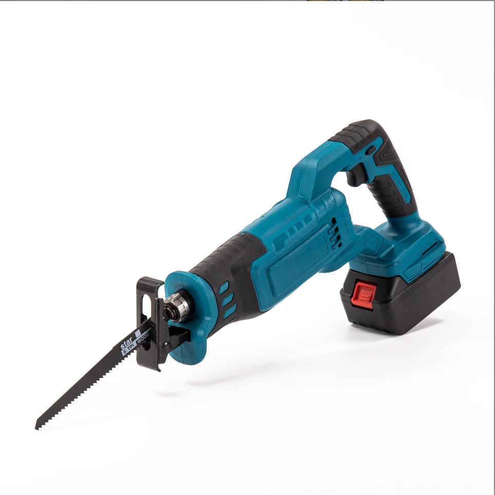 Professional Power Cordless Reciprocating Saw Industrial & DIY Grade Rechargeable Electric Saber Saw Woodwork Battery Powered