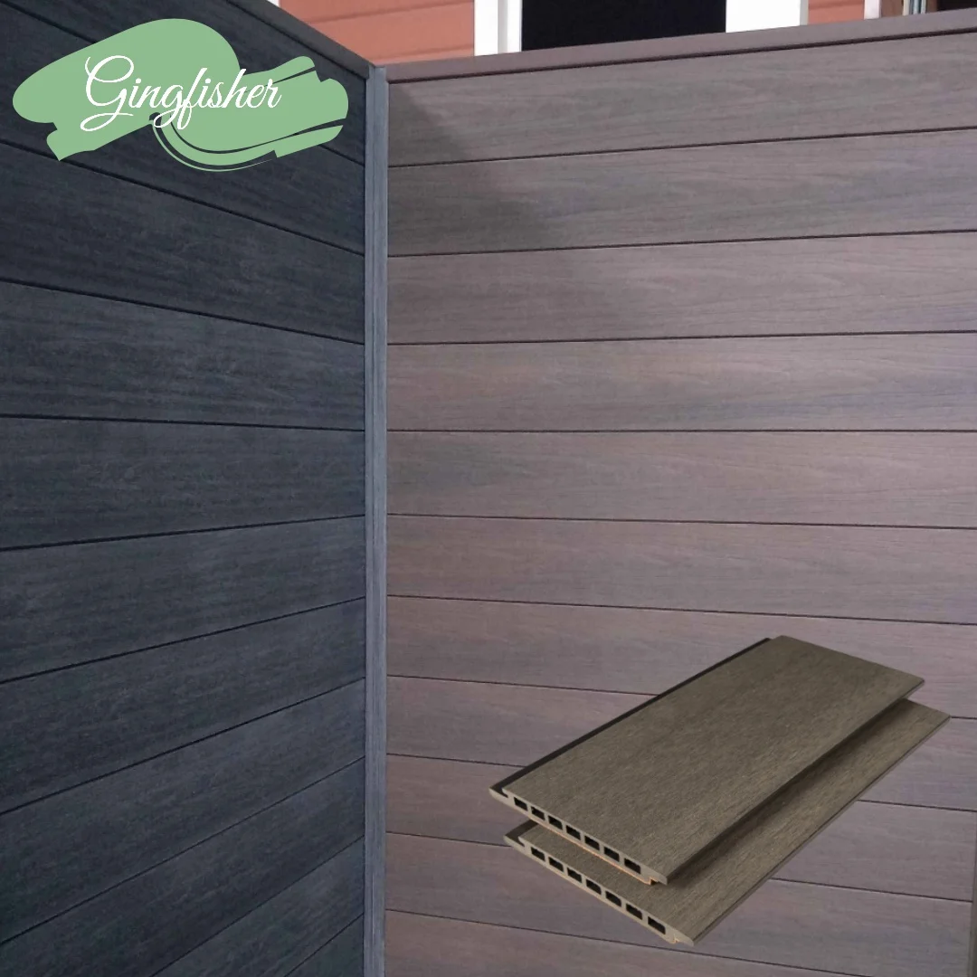 European Siding System Exterior Composite Lap Siding Panels WPC Wall Cladding Options