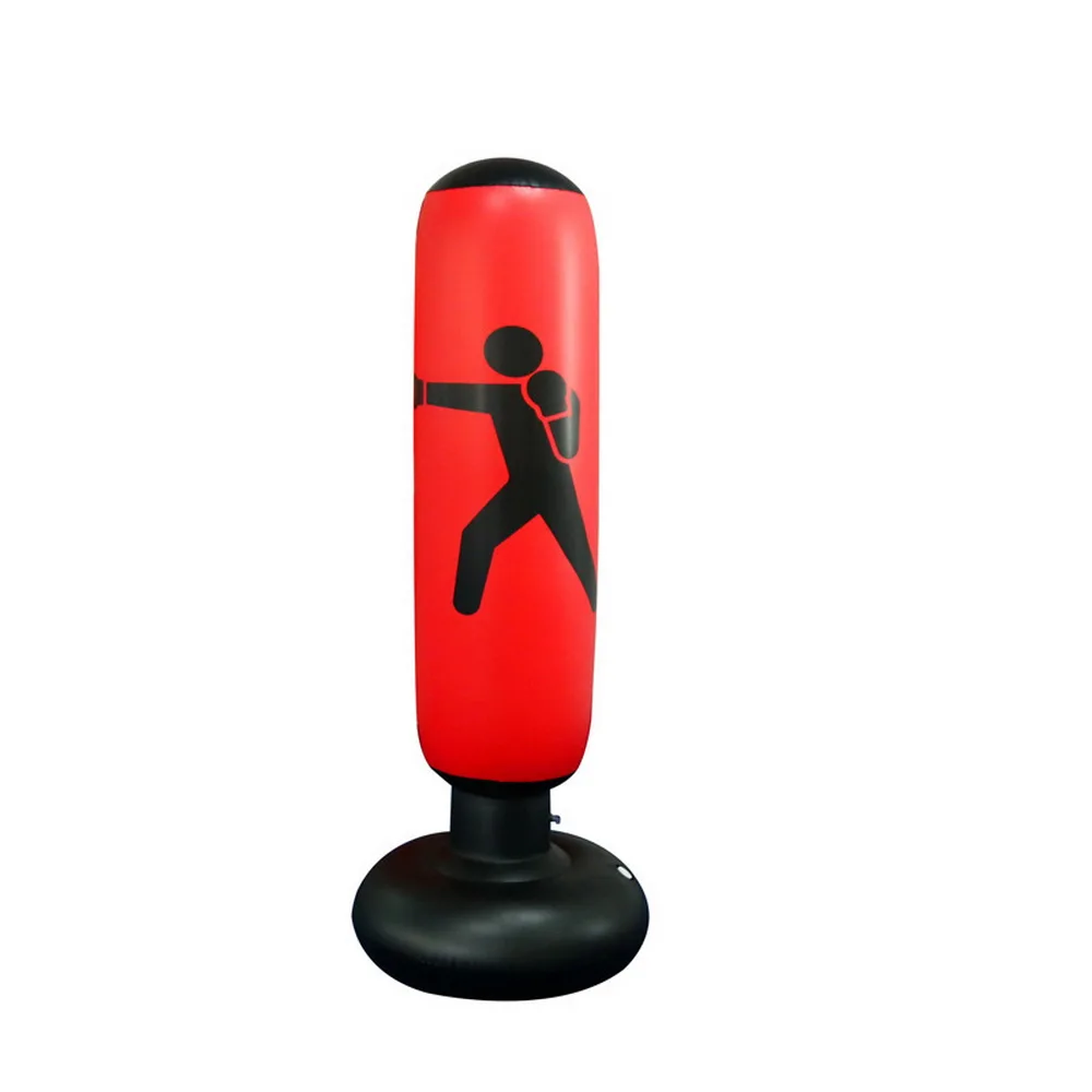 stress relief toy desktop leather kids man inflatable free standing boxing punching bag
