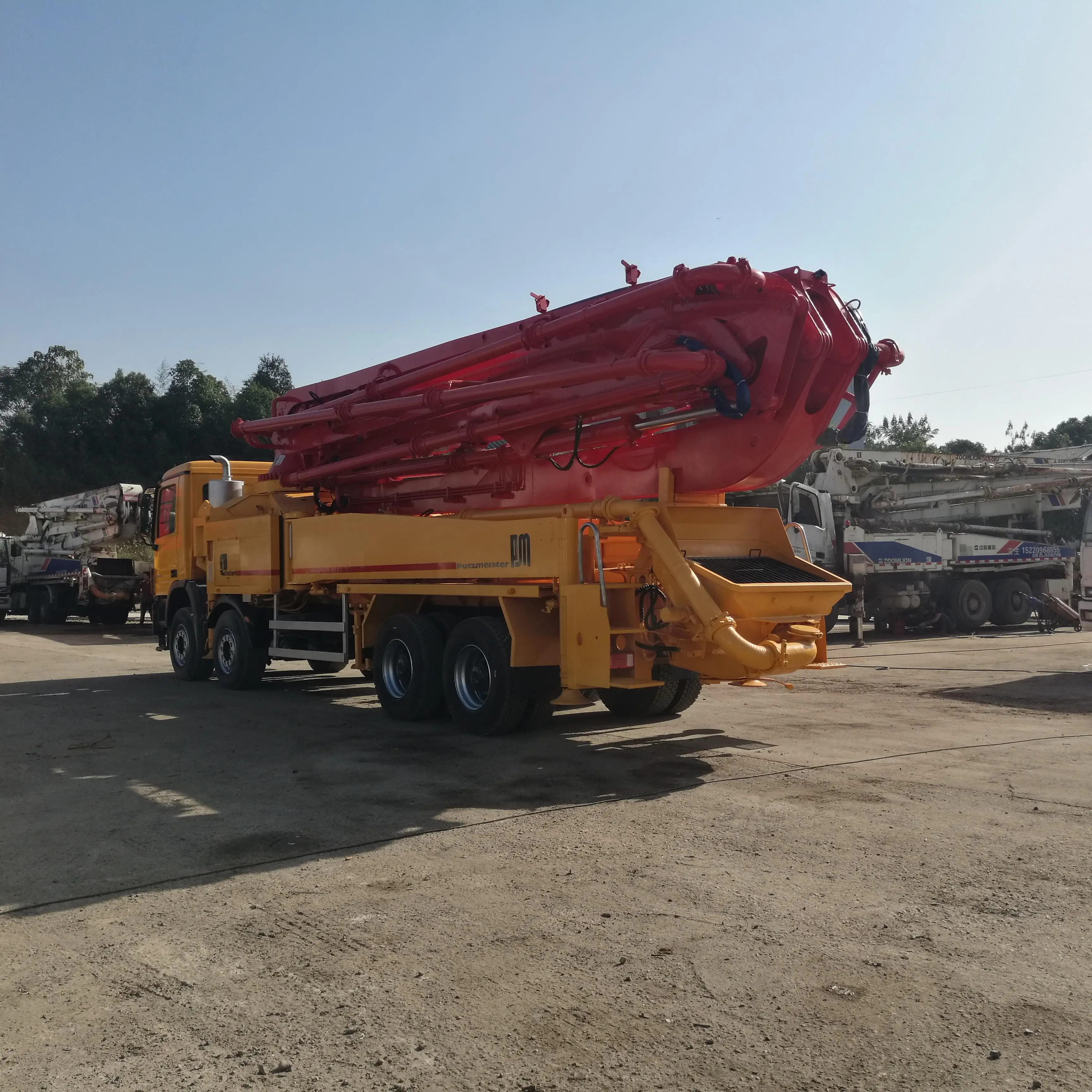Used putzmeister 36m 46m mercedes actros 4141 construction concrete pumping trucks from China