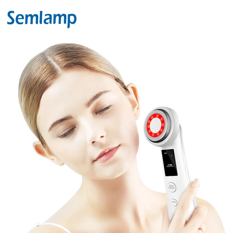 New Trending Home Use LED Red Light Facial Lifting Beauty EMS RF Mesotherapy Face Skin Care Device