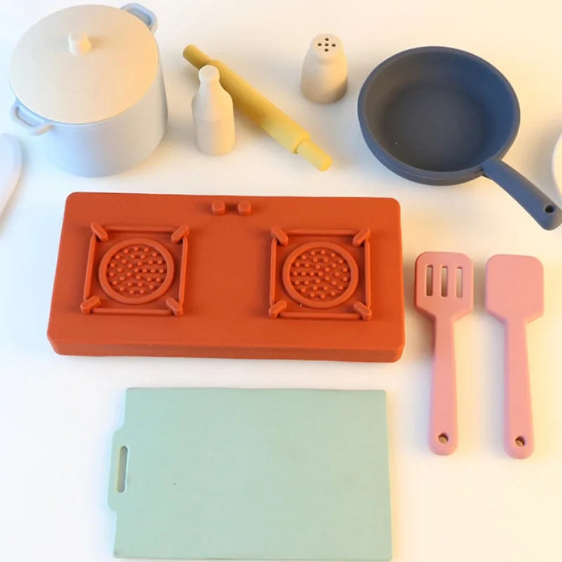Baby Silicone and Toddler Simulation Kitchen House Toy Educational Toy Set