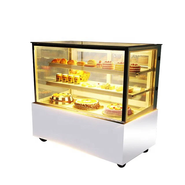 Topping Cool Chiller Electric Cake Display Turntable Cake Display Fridge For Supermarket