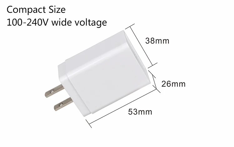 
5V 3A 18W QC 3.0 White EU US plug cell phone usb fast charger 