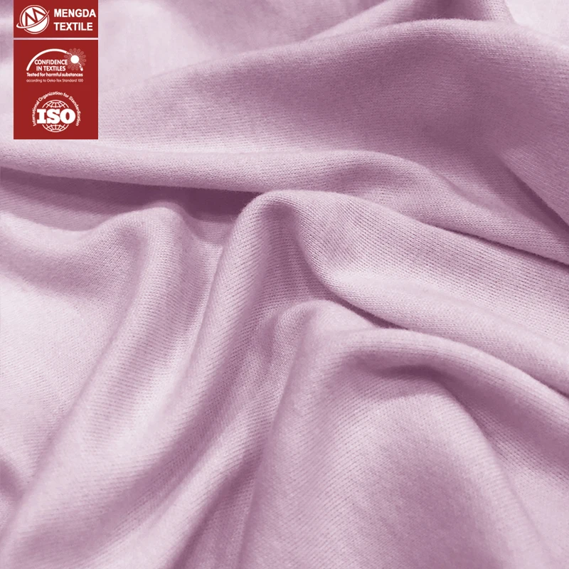 Eco-friendly 70% bamboo 30% cotton blend fabric interlock for leisure wear t-shirt garment