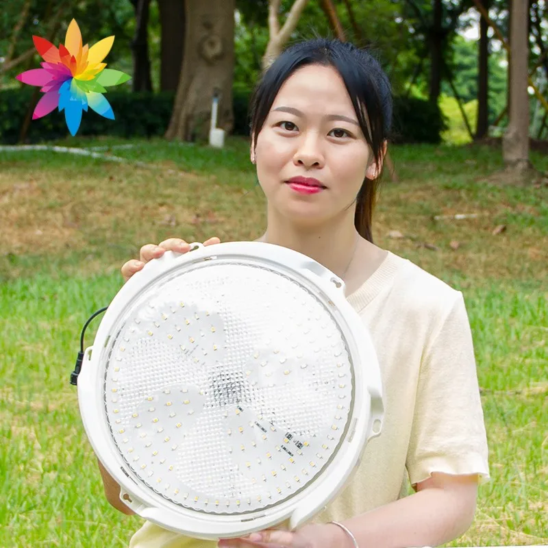 HUAPAI Wholesale ABS Housing Security Light 40w 60w 100w 200w 300w LED Solar Ceiling Light