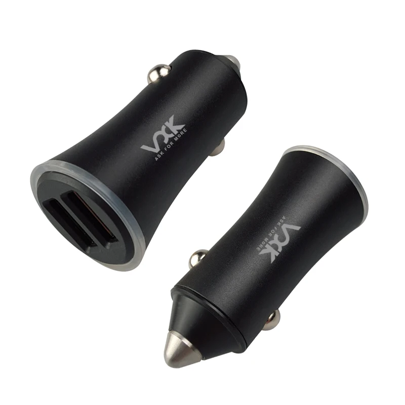 
2019 new trend universal car charger portable 2.4A dual usb car charger for electric vehicle charging 